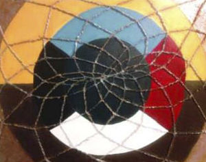 A mixed-media texture painting by Redmond artist Crystal Edwards.