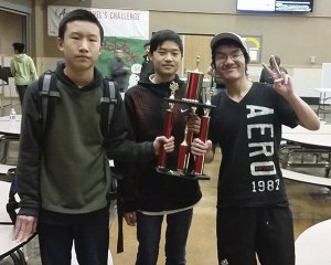 Redmond High School's 'B' team of Samuel Deng