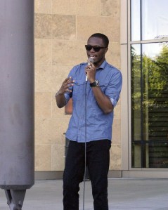 Seattle Sounders FC midfielder Steve Zakuani was a guest speaker at Redmond's Great Day of Play event last Friday at City Hall. Zakuani gave an inspirational speech