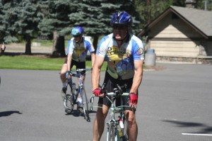 Redmond resident Tim Arnold (right) has participated in the RedSpoke about 20 times and will make the five-day
