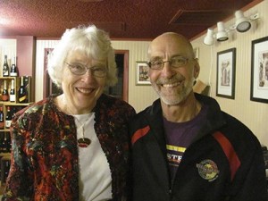 Rep. Larry Springer and Redmond resident Margaret Lee Thompson