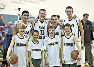 At Tuesday night's Bear Creek basketball game against Rainier Christian