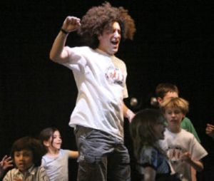 ABOVE: Wearing a wig