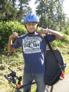 Nauyer Rao was one of five bicyclists who were given a pair of VIP Tapis Rouge tickets to Cirque du Soleil’s “Corteo” show at Marymoor Park