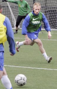 Midfielder John Fishbaugher