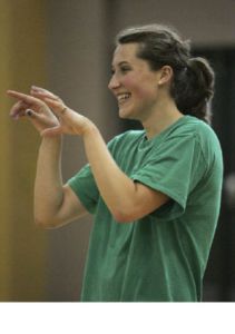 Redmond volleyball player Lindsey Elliason is a strong