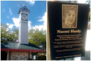 The Redmond clock tower has been named after local history advocate Naomi Hardy. Andy Nystrom