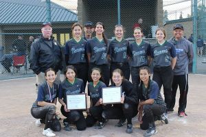 Bear Creek-Forest Ridge softball team: Top row (left to right): Rob Stevens