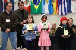 Sophie Velea (standing on left)