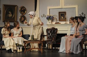 The attached photo depicts Mrs. Bennet and her five daughters (left to right): Elizabeth (junior Drew Yutrzenka)