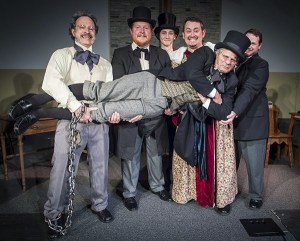 Evergreen Family Theatre actors: standing from left — Larry Goodhind