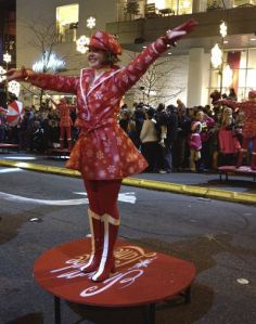 Redmond’s Morgan Spencer is one of the original seven Jingle Belle dancers for Snowflake Lane at the Bellevue Collection for Kemper Freeman. The nightly event begins at 7 p.m. along the sidewalks of Bellevue Way and Northeast 8th Street and features lights