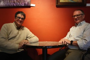 Marc Goyette (left) and Tim Dewhurst helped save Alan Langman’s life after he went into sudden cardiac arrest. Langman helped save Goyette’s life 10 years ago when the latter went into sudden cardiac arrest.Samantha Pak