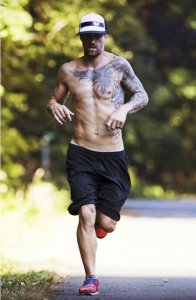 Jeff Fairbanks gets in a run to prepare for one of his triathlons. He’s working on a documentary