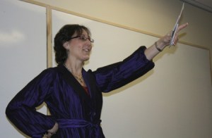 Do-it-yourself publicity maven Nancy Juetten told Thinkspace clients and guests about ways to promote themselves as experts in their fields at a 'brown bag lunch' seminar at Thinkspace in downtown Redmond on Jan. 6. The event was part of an ongoing effort to help small business owners and entrepreneurs succeed in a challenging economy.