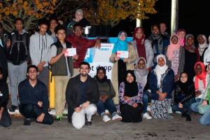 Having their say: Young MAPS members vote for the first time