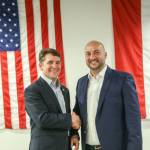 Planetary Resources and the government of Luxembourg finalize a 25 million euro investment and cooperation agreement with first commercial asteroid prospecting mission to launch by 2020. Planetary Resources&rsquo; President and CEO Chris Lewicki, left, and Luxembourg&rsquo;s Deputy Prime Minister Etienne Schneider celebrate the partnership.