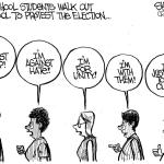 &ldquo;High School Students Walk Out of School to Protest The Election.&rdquo; Courtesy of Frank Shiers Jr.