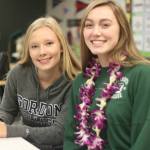 Redmond High&rsquo;s Monet Marshall, left, and Elise Petit will play soccer and volleyball in college next fall. Andy Nystrom, Redmond Reporter