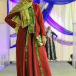Fayrouz Elkordy wears an Indriya Dani design at the Azizah Magazine fashion show. C. Sarah Khaledi Photography