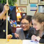 Rep. Suzan DelBene co-teaches a physics lesson at Stella Schola Middle School in Redmond. Courtesy photo