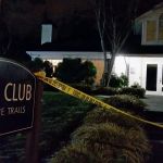 Police tape surrounds part of The Club at the Trails of Redmond, where a fatal shooting took place on Sunday. Courtesy of the Redmond Police Department
