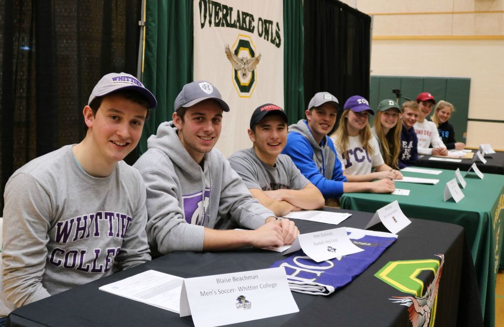 Overlake athletes thrilled to play at college level next season