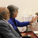 Congresswoman Suzan DelBene, right, meets with religious leaders, including (from left) Michael Ramos, Harjinder Singh and Rev. Carol Jensen on Tuesday at the Muslim Association of Puget Sound in Redmond. Andy Nystrom, Redmond Reporter