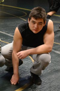 Redmond&rsquo;s Nick Kaneko grappled to the 195-pound title at the Highline School District Invitational Tournament. Reporter file photo
