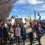 Marchers walk down South Jackson Street in Seattle&rsquo;s International District during the Women&rsquo;s March on Seattle last Saturday. About 175,000 people participated in the event. Samantha Pak, Redmond Reporter