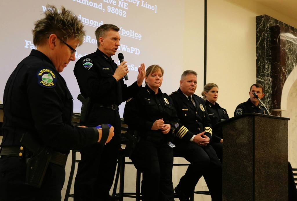 Police chiefs meet with community members at Eastside Muslim Safety Forum