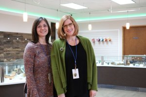From left, Always Greener Downtown manager Jenny Carbon and store owner Shauna Mindt. Andy Nystrom, Redmond Reporter