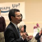 Assistant U.S. Attorney Bruce Miyake speaks about the nature and definition of hate crimes (Ryan Murray/staff photo).