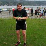 Redmond police chief Kristi Wilson shivers after participating in last Saturday&rsquo;s Polar Plunge. Courtesy photo