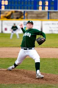 Redmond senior David Gibons fires away in a recent game. Courtesy of Marc La Pierre, www.marclapierre.photodeck.com