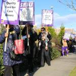 EvergreenHealth employees rally in Kirkland location for higher wages, better healthcare