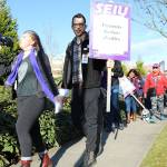 EvergreenHealth employees rally in Kirkland location for higher wages, better healthcare