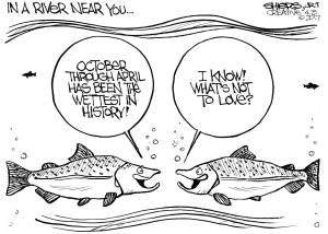 October through April has been the wettest in history!