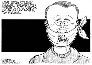 What State Attorney General Bob Ferguson Wants To Do To Anti-Tax Initiative Promoter Tim Eyman