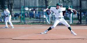 Senior Ryan Long fires away for the Overlake-Bear Creek Growls during a recent game. The Growls are 5-1 in nonleague games. Courtesy of Howard Campbell