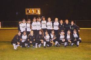 Redmond&rsquo;s softball team following a recent victory. Courtesy of the Redmond High School Fastpitch Booster Club
