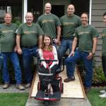 A team from Lochwood-Lozier Custom Homes built a ramp for Kirkland resident Angela Maccarrone as part of the Master Builders Association of King and Snohomish counties Rampathon. Courtesy photo