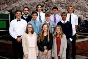 From left to right, Ryan Grazko, Max Nealon, Sebastian Chai, Cameron Gross, Peter Bogaard, Matthew Chaw, Julian Narvaez, Mason Aaselund, Elena Beeck, Carlin Reilly and Sophia Cerino. Not pictured: Brody McKnight. Courtesy photo