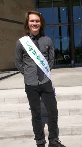 Levi Casto stands in front of Redmond City Hall. Courtesy photo