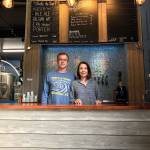 Scott and Katherine Vanderheiden pose in their new business, Maelstrom Brewing Company, which just opened up this past weekend in Kirkland. Photo courtesy of Scott and Katherine Vanderheiden