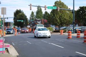 Construction in downtown Redmond. Aaron Kunkler/Redmond Reporter