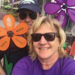 Bob Kaftan and his wife participating in a previous Walk to End Alzheimer&rsquo;s event. Contributed photo