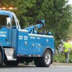 Small tanker with trailer slide off West Lake Sammamish Parkway offramp
