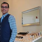 Gabriel De Santino in his storefront, Gabriel Cosmetics in the Redmond Town Center. Aaron Kunkler/Redmond Reporter