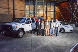 From left to right: Redmond City Council members Hank Margeson, Angela Birney, Byron Shutz, John Stilin and David Carson. Photos courtesy of the City of Redmond.